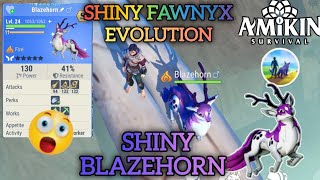 ❤️ AMIKIN SURVIVAL | SHINY FAWNYX EVOLUTION 🦌 FINALLY I GOT SHINY BLAZEHORN ❤️