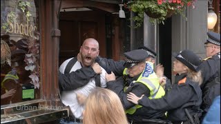 Thousands take part in 'pro-Britain' rally in Central London but clashes on Whitehall