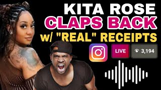 KITA ROSE CLAPS BACK WITH REAL RECEIPTS EXPOSING ACE METAPHOR | INSTAGRAM LIVE #narcissist