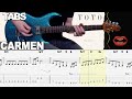 Toto - Carmen | Guitar cover WITH TABS | + Keyboard solo