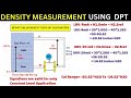 Density Measurement using DP Transmitter with Closed Tank- Level measurements