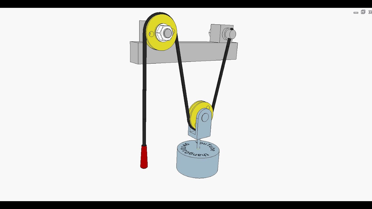 Simulation Of Cable Mechanism Youtube