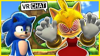 Movie Sonic Meets Fleetway Amy In VRCHAT!!
