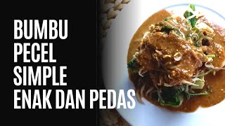 resep bumbu pecel enak simple pedas