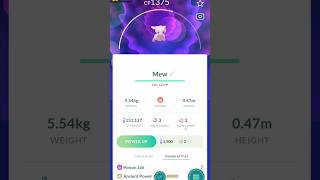 caught mew FINALLY in Pokémon GO!!