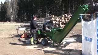 13-VM350 Firewood processor with 2.7 m conveyor, electric-powered