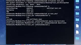 [Python Tutorial] How to Create, Activate and Deactivate VirtualEnv in Mac?
