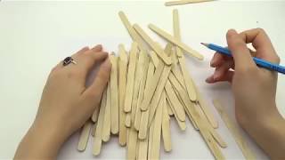 How to make Building Popsicle Stick Mansion - Popsicle Garden Villa -