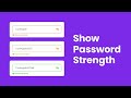 How to Make Password Strength Checker in HTML CSS & JavaScript