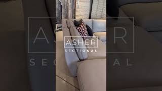 Asher Leather Modular Sofa SALE – Transform Your Space for $4999! #furniture #sectional #shorts