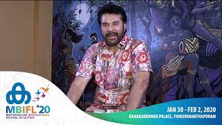 Mammootty reads from Basheer's 'Mathilukal' - MBIFL 2020