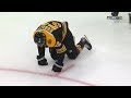Sean Kuraly Heads To The Locker Room After Nick Leddy Hit