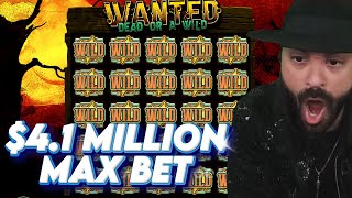 ROSHTEIN MAX BET WANTED SUPER BONUS! DEAD MAN'S HAND HITS FOR OVER $4 MILLION!