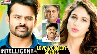 Love & Comedy Scenes From Intelligent Hindi Dubbed Movie || Sai Dharam Tej, Lavanya Tripati