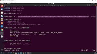 Invoking User Mode Programs from Kernel Modules