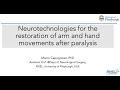 Marco Capogrosso Discusses Paralysis Research