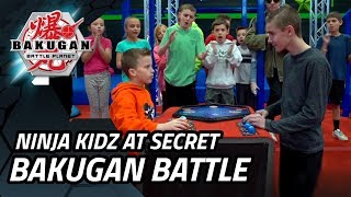 Ninja Kidz Visit A Secret Bakugan Battle Championship!