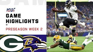 Packers vs. Ravens Preseason Week 2 Highlights | NFL 2019