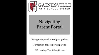 Parent Portal Navigating Parent Portal