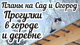 Прогулки в городе и деревне🏠 Планы на сад и огород 🌱