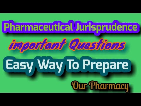 Pharmaceutical Jurisprudence VIP Key Areas. B. Pharm Semester V - YouTube