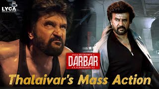 Thalaivar's Mass Action | Darbar Movie Scene | Rajinikanth | Nayanthara | Suniel Shetty | Lyca