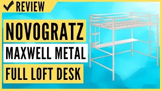 Novogratz Maxwell Metal Full Loft Desk \u0026 Shelves