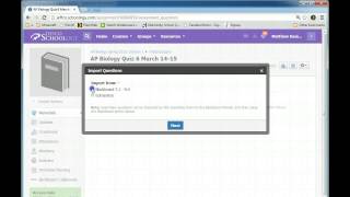 Making a Schoology Test from an ExamView Test