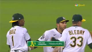 The Oakland Coliseum Goes CRAZY After The A's Beat The Rays On Reverse Boycott Night