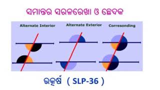 35 ସମାନ୍ତର ସରଳରେଖା ଓ ଛେଦକ SLP 36