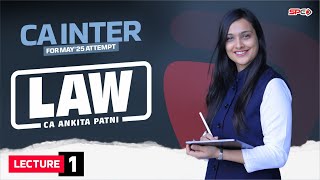 CA Inter Law lecture 1 for May 25 Attempt By CA Ankita Patni