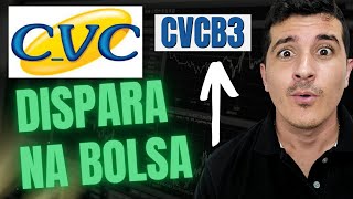 CVCB3 - AÇÃO DA CVC BRASIL VALE A PENA INVESTIR? DISPAROU NA BOLSA HOJE!