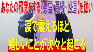 【一切の屁理屈なし】涙で震えるほど嬉しいことが次々と起こる!!あなたの邪魔をする【悪霊・悪縁・凶運】を祓い、なぜか人生がすべてうまくいく音 - シンギングボウル・ティンシャ【演奏祈願】