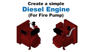 Create A Simple Diesel Engine Revit Family For Fire Pump (Parametric)