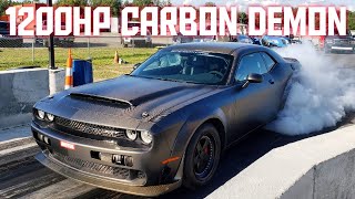 1200HP Twin Turbo Carbon Demon - Goes No Prep Racing