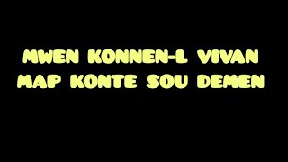 MWEN KONNEN-L VIVAN. BONDYE VOYE PITIT LI RELE JEZU. corps de Christ