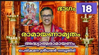 രാമായണകഥാമൃതം 18-ആം ദിവസം RAMAYANA KATHAMRUTHAM (DAY 18 ) EP 18 PerikamanaSreedharanNamboodiri