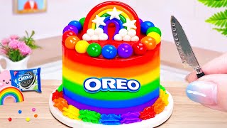 Vibrant Rainbow OREO Chocolate Cake 🌈🤩 1000+ Satisfying Mini Cake Decorating Ideas 💖 Mini Wonderful