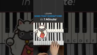 How to play The Song That Doesn't End on Piano in Under 1 Minute