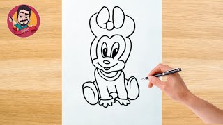Cute micky drawing #viral