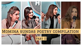 Momina Sundas Poetry Compilation | PART 2 | 🥀Poetry Status🥀||AZM WRITES #shorts #urdupoetry