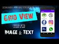 Android Grid View with Image & Text | Android Studio Tutorial | 2020