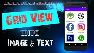 Android Grid View with Image & Text | Android Studio Tutorial | 2020