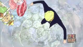 Sanji Sky Walk / Diable Jambe Poele a Frire - One Piece 555