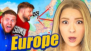 American Reacts To SIDEMEN RACE ACROSS A COUNTRY EUROPE EDITION