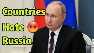 Top 10 countries that hate Russia 🇷🇺 😡#russia #hate