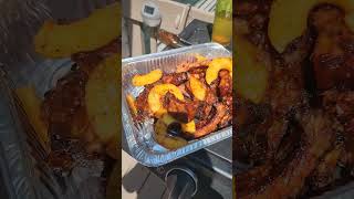 A better BBQ [Ribs and Pineapple] grilled to perfection #shorts #foodasmr