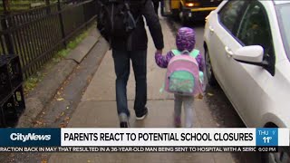 Parents react to potential school closures