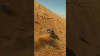 Carlos Sainz's crazy Dakar Rally sand dune wall ride #shorts #dakar2023