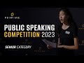 Public Speaking Competition 2023 - Senior Category